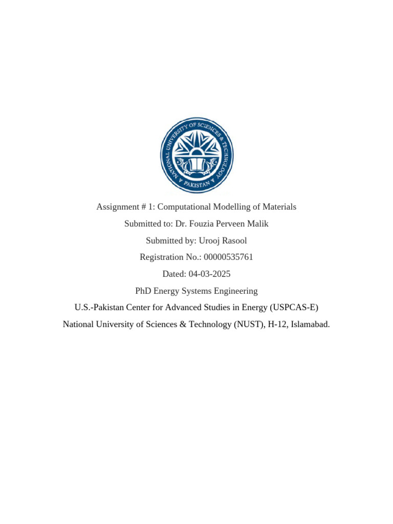 DFT Principles in Material Science | PDF | Density Functional Theory ...