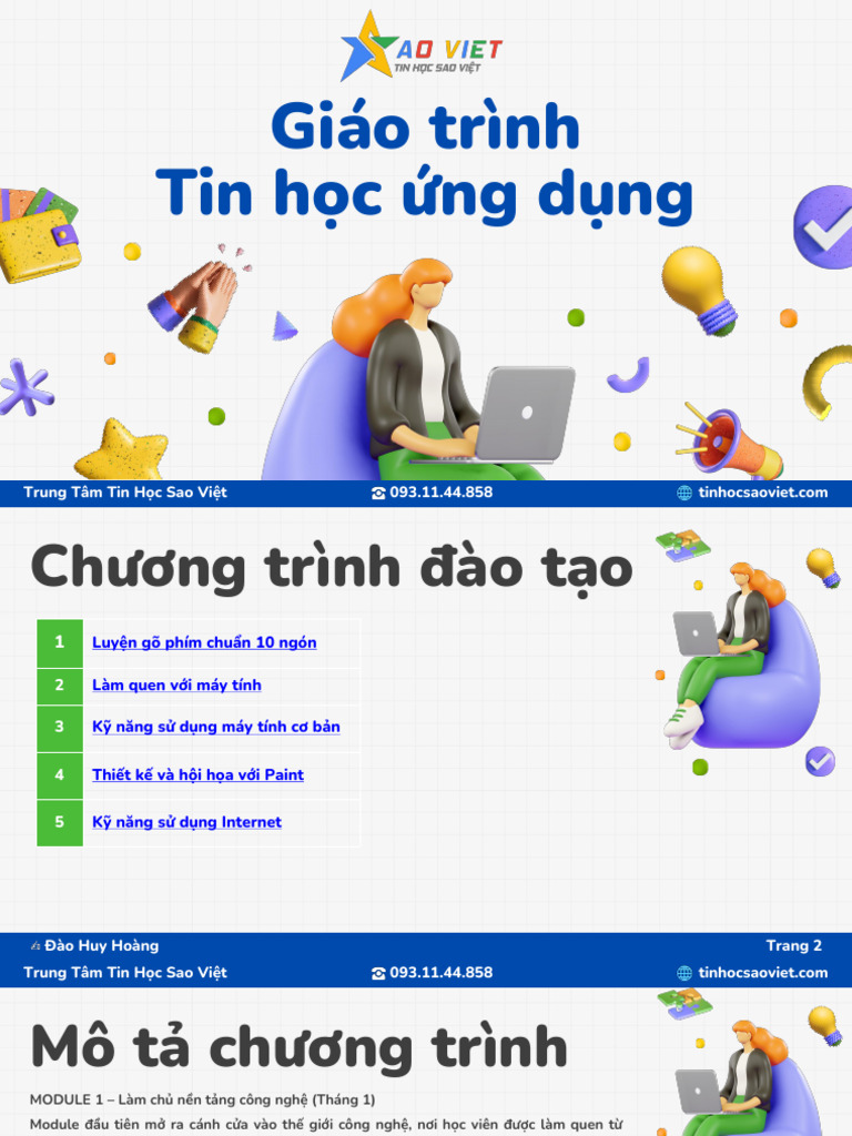 Giao Trinh Tin Hoc Ung Dung MODULE 1 Lam Chu Nen Tang Cong Nghe | PDF