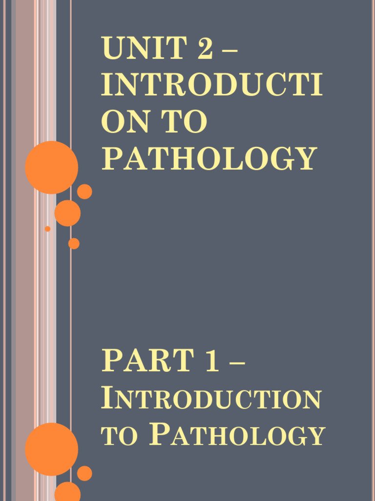 Introduction to Pathology Overview | PDF | Pathology | Infection
