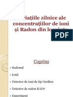 Concentratiile de Radon