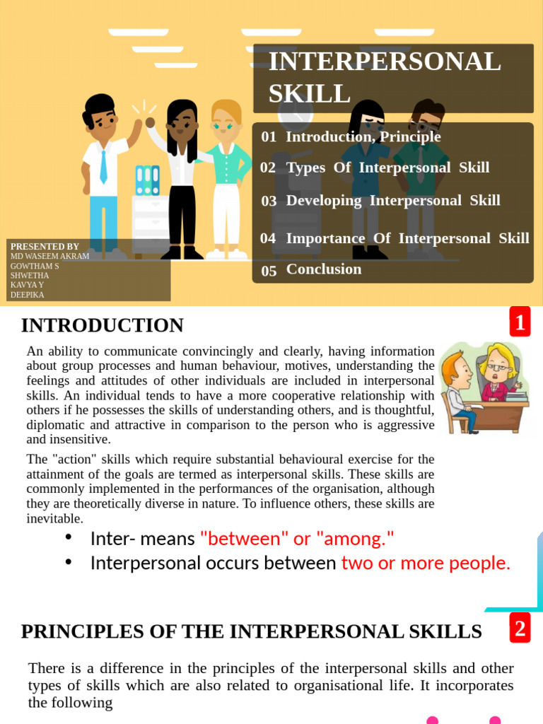 Interpersonal Skills (Team 7) | PDF | Skill | Social Skills