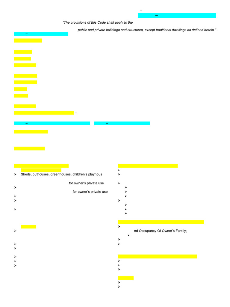Building Laws Overview: PD 1096 & More | PDF | Stairs