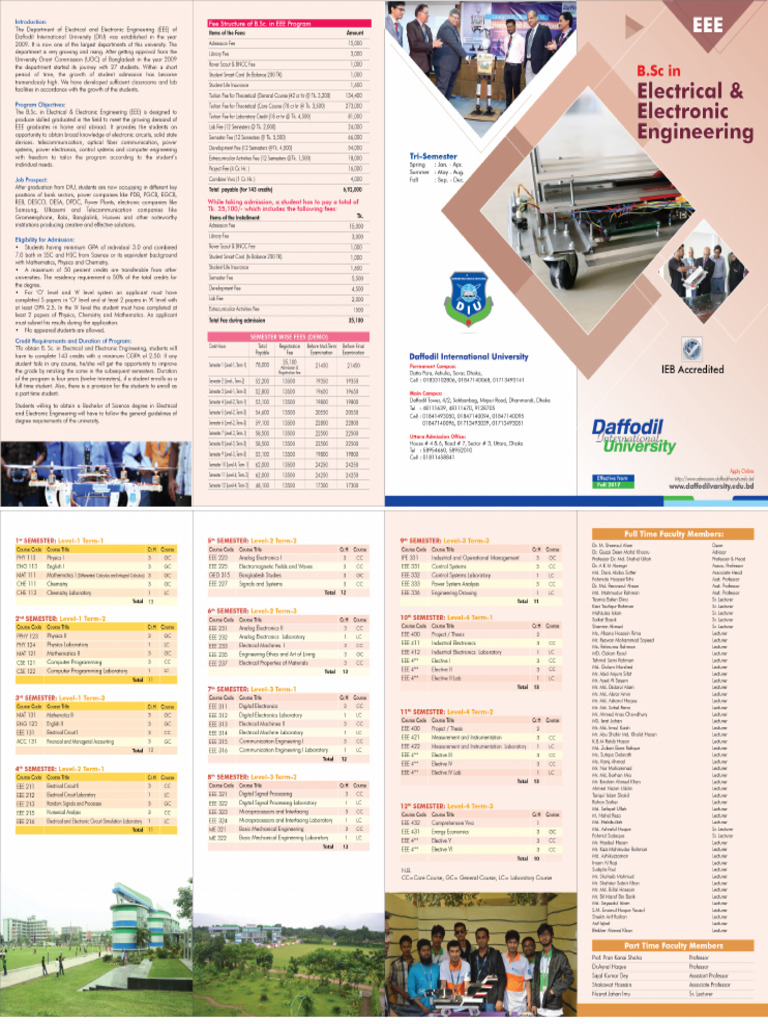 B.SC in EEE Course Catalog | PDF