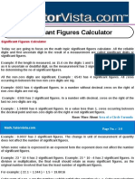 Significant Figures Calculator