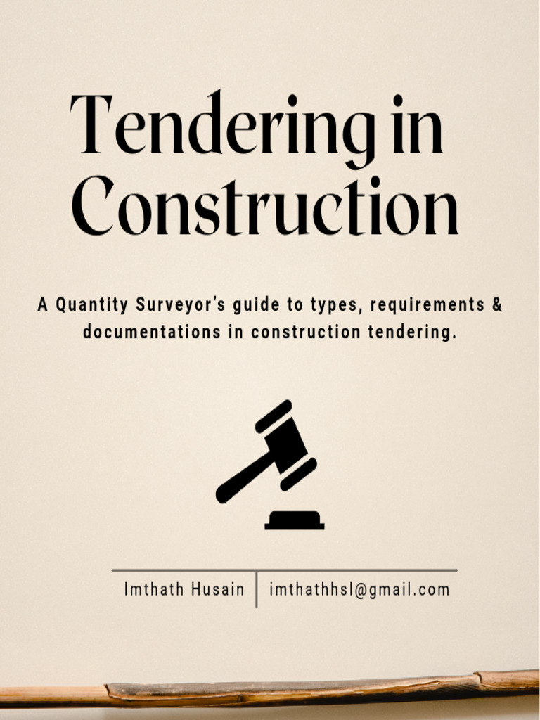 Types of Construction Tendering Methods | PDF