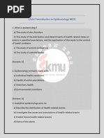 100 Public Health MCQs with Answers | PDF