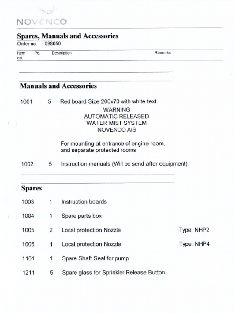 7.spares, Manuals and Accessories | PDF