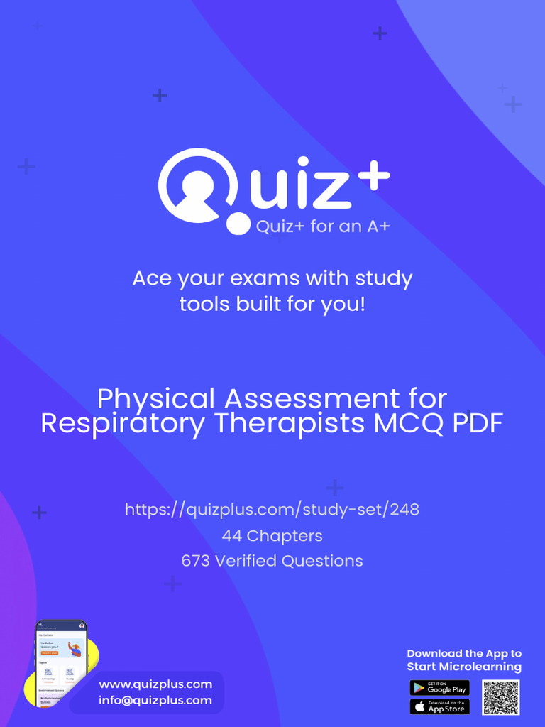 Respiratory Therapy Assessment MCQs PDF | PDF | Chronic Obstructive ...