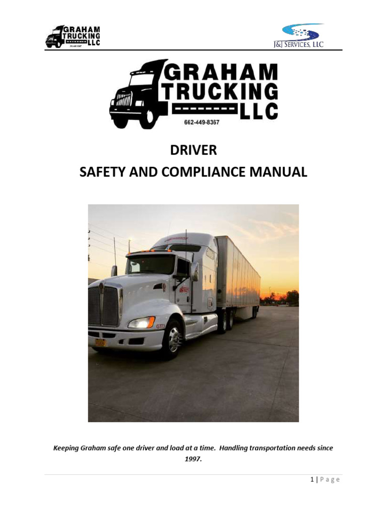 Driver Safety and Compliance Manual | PDF | Truck Driver | Traffic