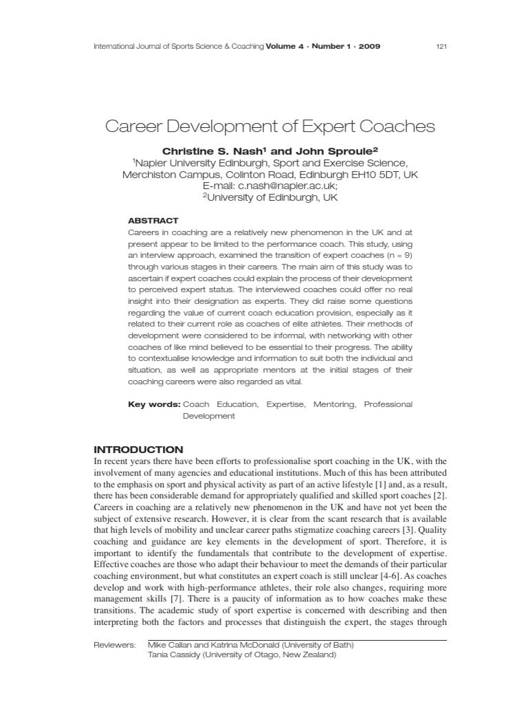 Expert Coaches' Career Development Insights | PDF | Expert | Learning