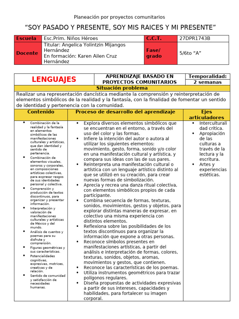 Planeación de Proyectos Comunitarios | PDF