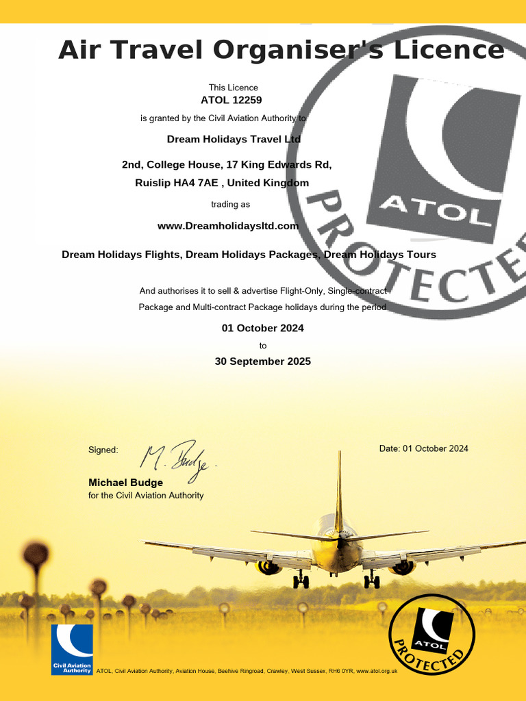 Atol Certification | PDF