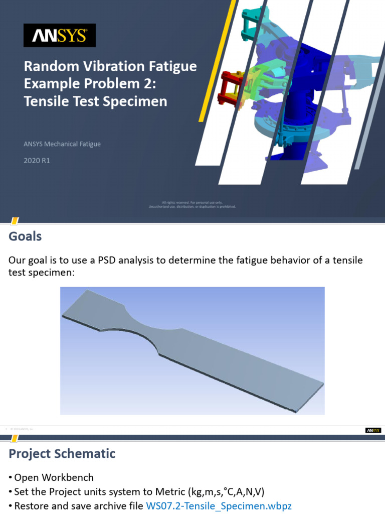Random Vibration Tensile Specimen | PDF | Fatigue (Material) | Amplitude