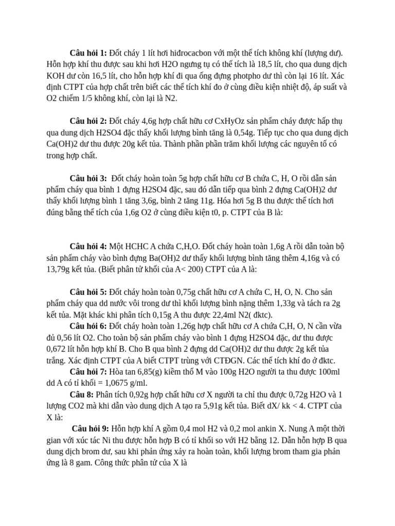 BT HC Nâng Cao | PDF
