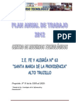 Plan Anual Crt Fe y Alegria 2012