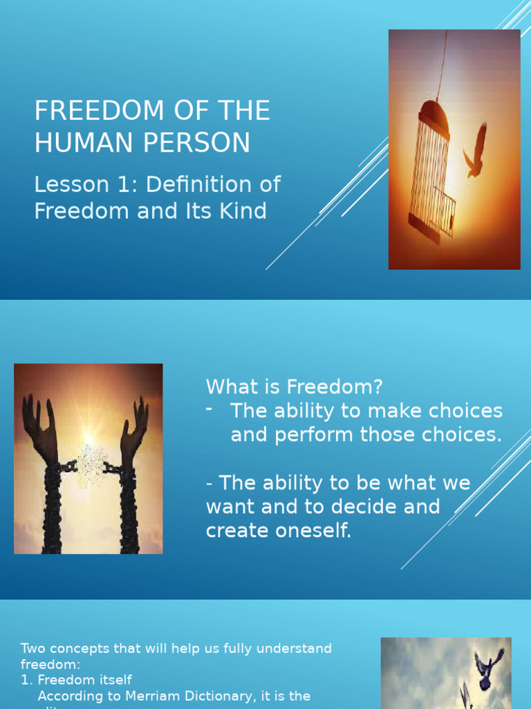 Understanding Freedom and Its Types | PDF | Free Will | Knowledge