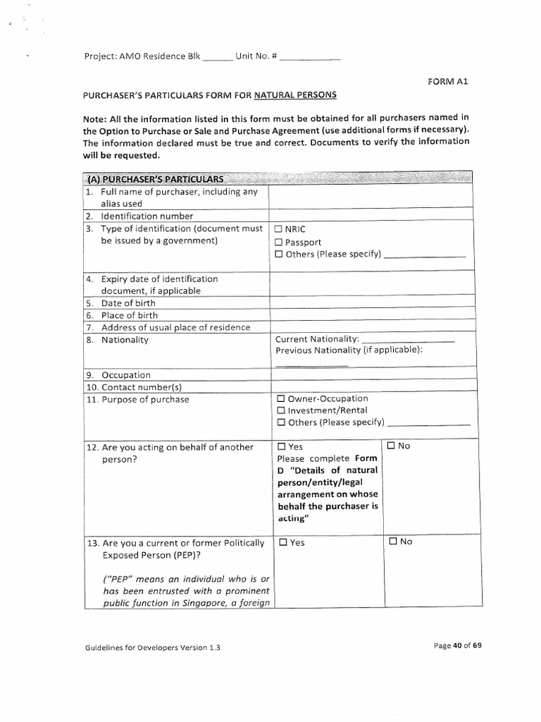 Form A1 | PDF