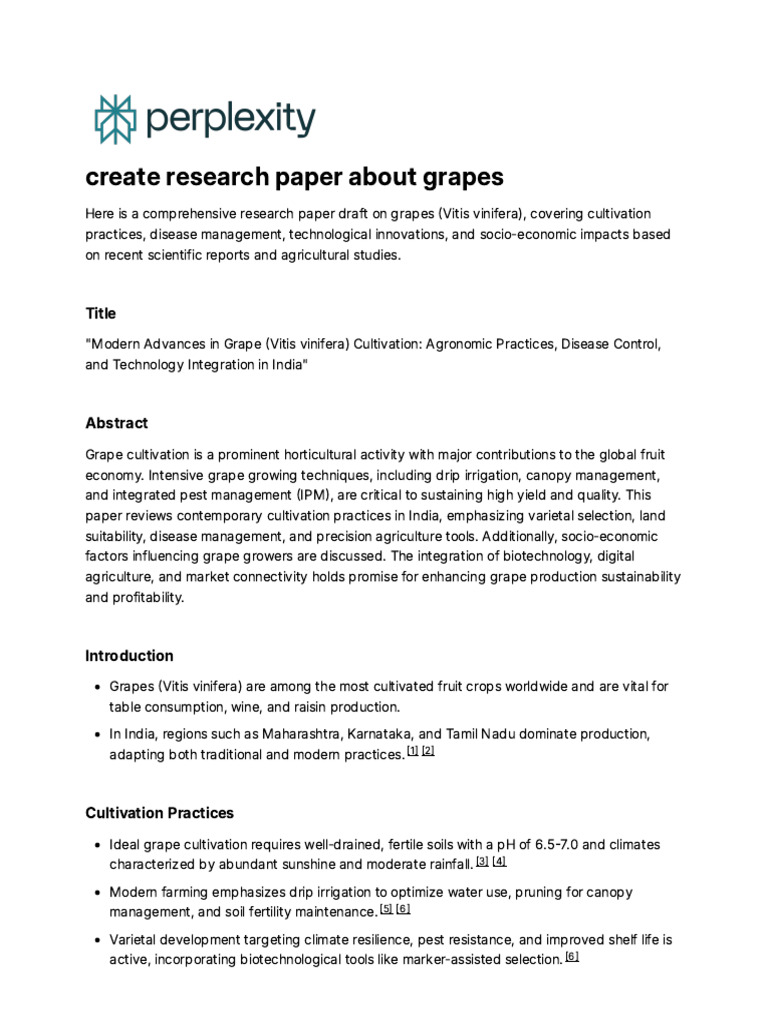 Advances in Grape Cultivation in India | PDF | Agriculture | Viticulture