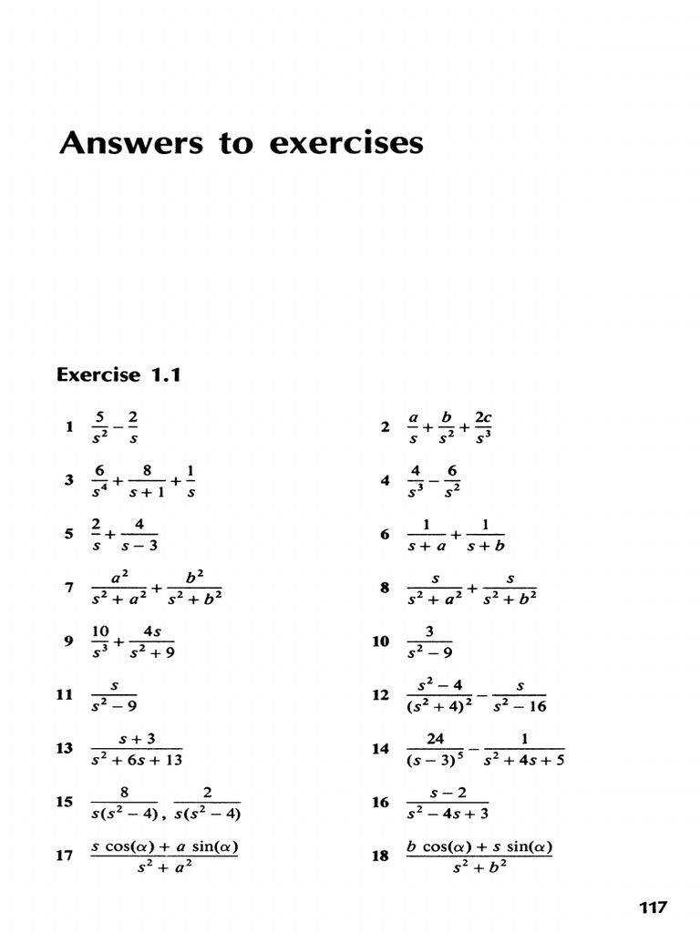Answer To Exercises 1 | PDF