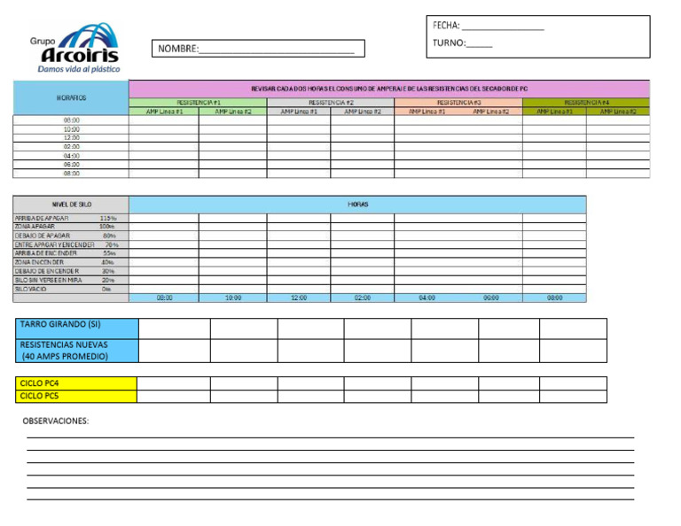 Check List Silo Actualizado | PDF