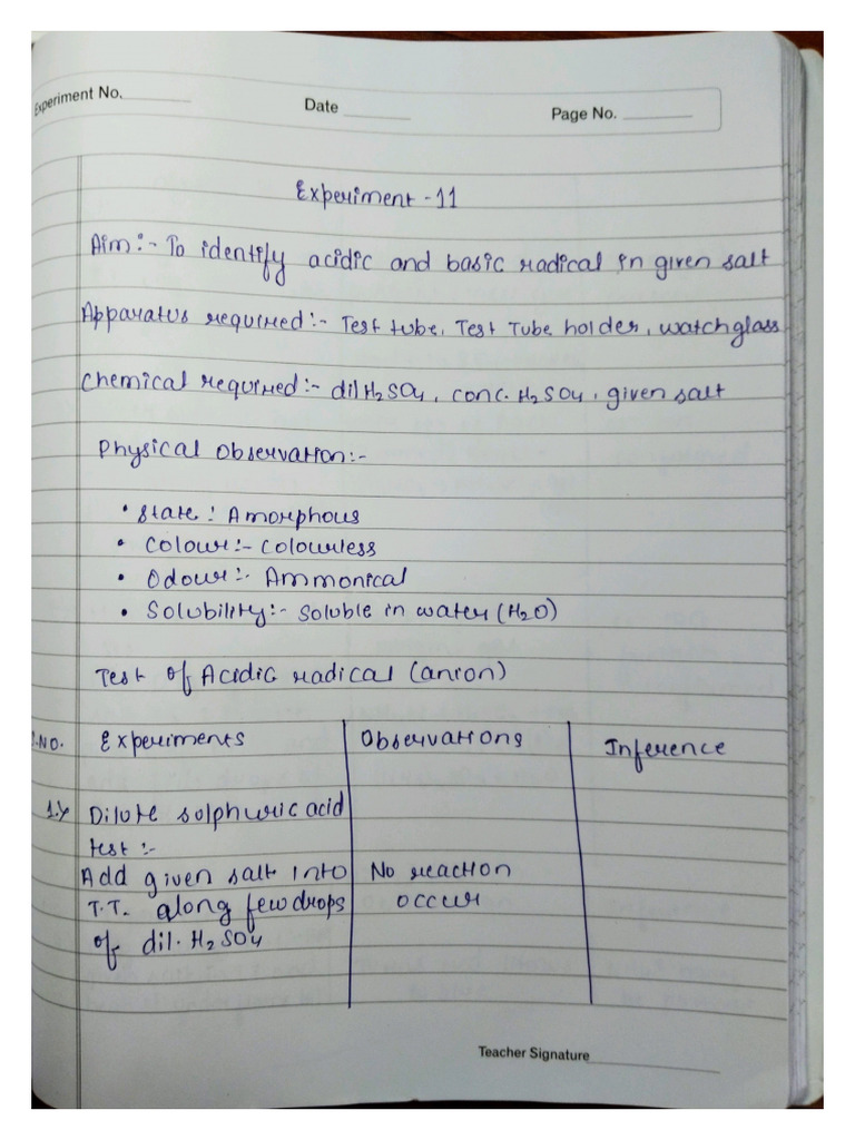 Chemistry Experiment 11 To 15 | PDF