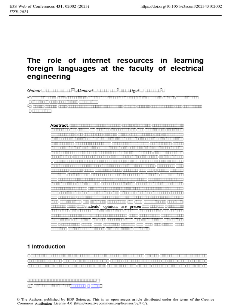 The Role of Resources in Learning Foreign PDF Multimedia