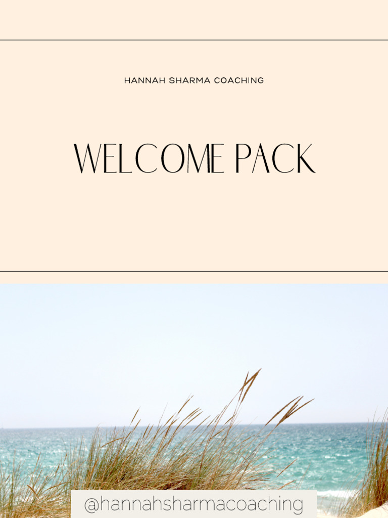 Welcome Pack PDF | PDF