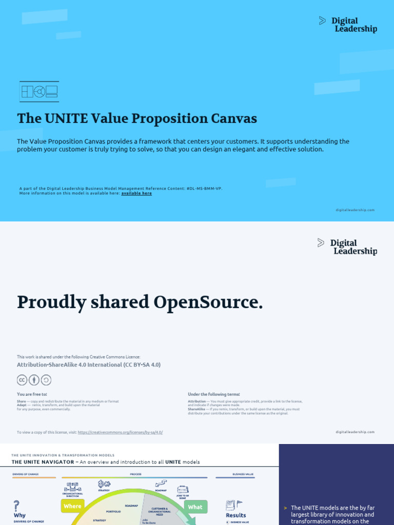 UNITE Value Proposition Framework | PDF | Business Model | Innovation