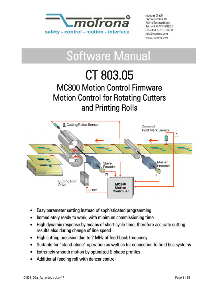MC800 Motion Control Firmware Guide | PDF | Parameter (Computer ...