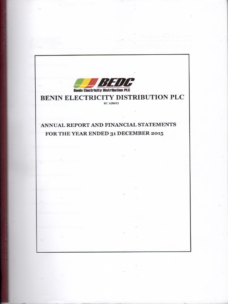 Bedc 2015 Audited Fs | PDF