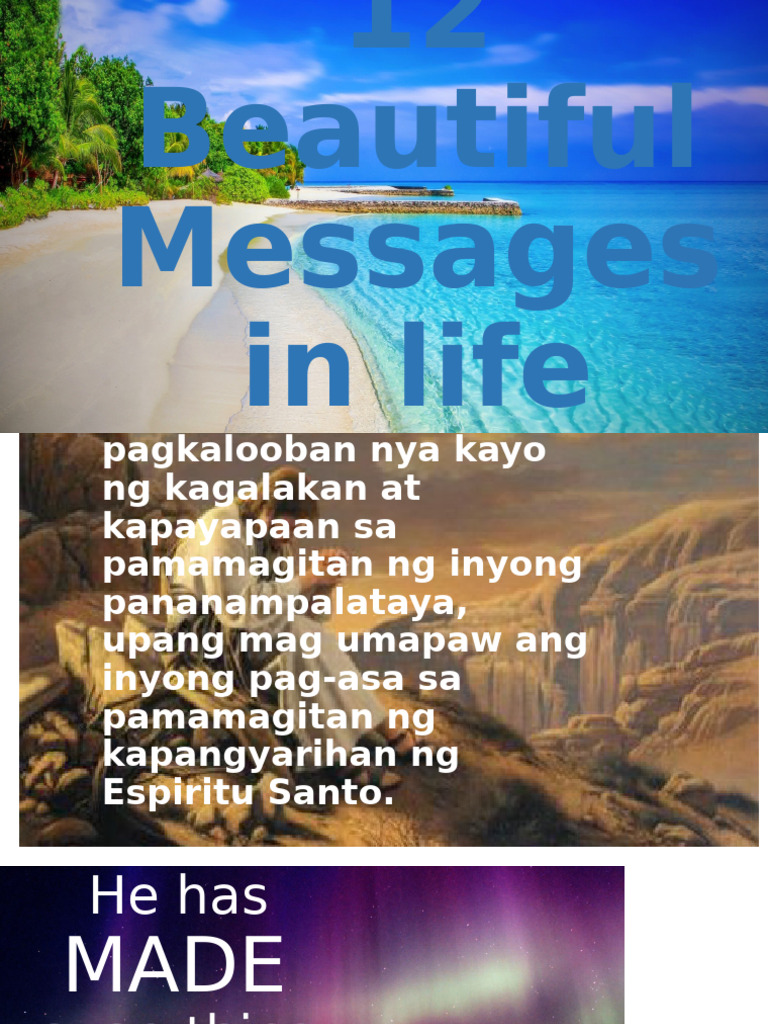 12 Inspirational Life Messages | PDF