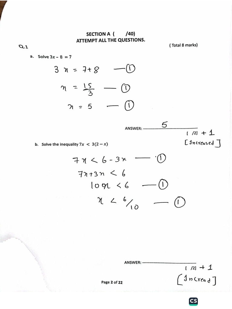 Apex Mathematics Grade 7 Answer Key | PDF
