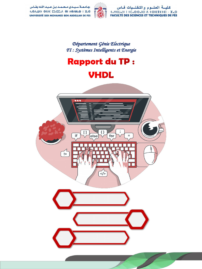 Rapport sur VHDL et Simulation ModelSim | PDF | VHDL | Design électronique