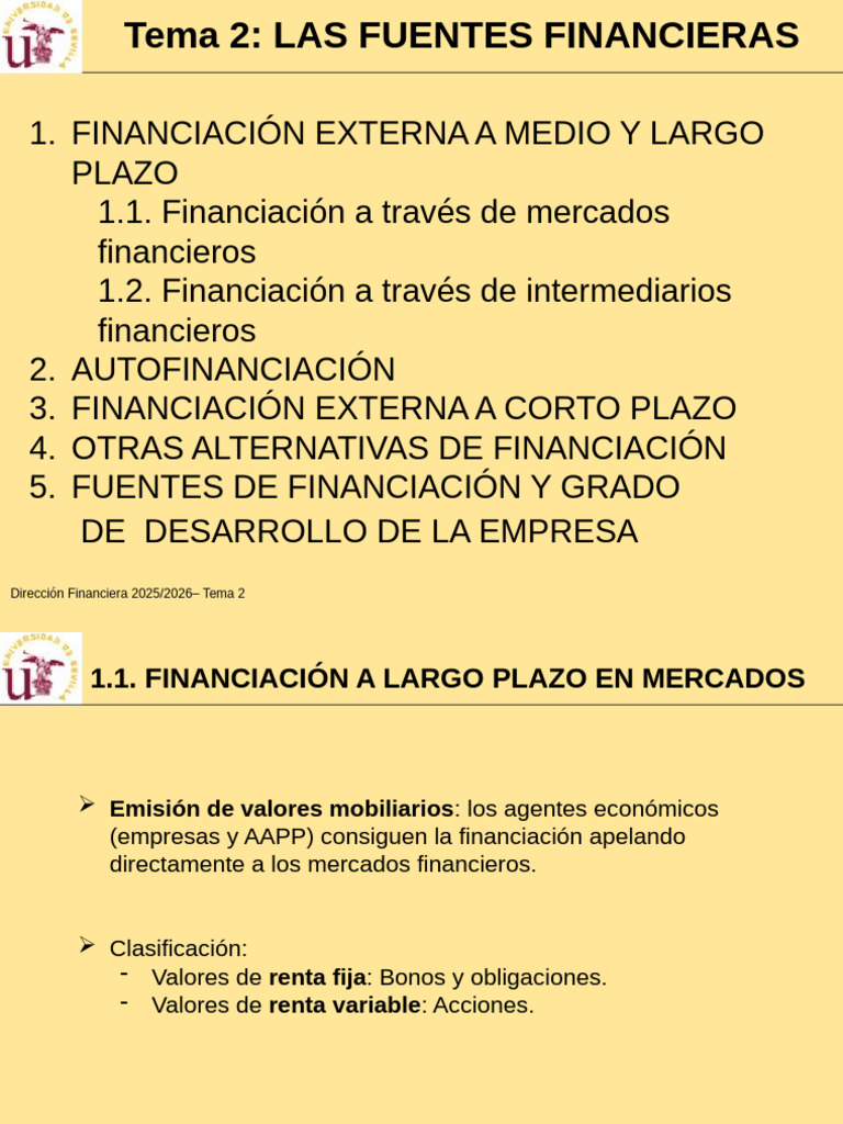 Fuentes de Financiación Empresarial | PDF | Renta Fija | Bancos