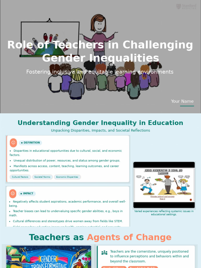 Teachers' Role in Gender Equality Education | PDF | Gender | Gender Studies