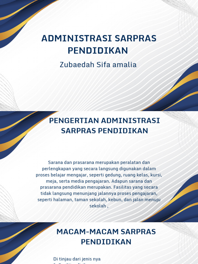 Administrasi Sarpras Pendidikan Efektif | PDF