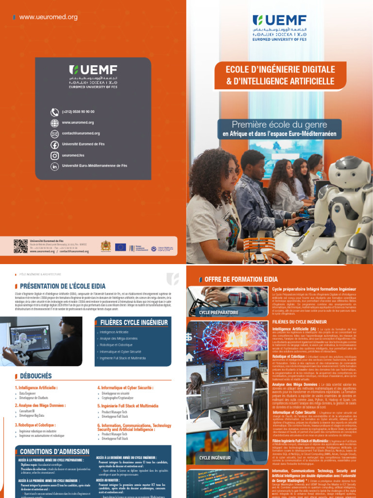 École d'Ingénierie Digitale EIDIA Fès | PDF | Informatique | Informatique