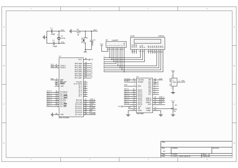 P89C52 Microcontroller Circuit Design | PDF