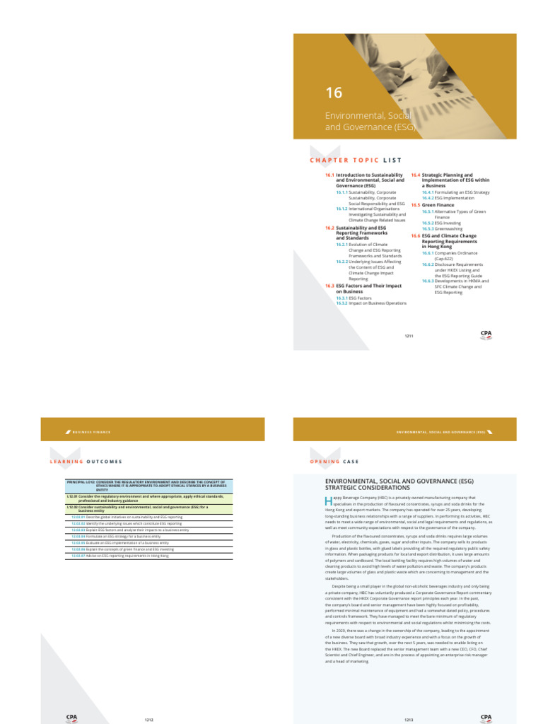 ESG Strategies for Sustainable Business | PDF | Corporate Social ...
