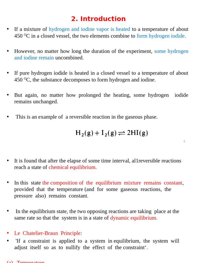 Reversible Reactions and Equilibrium Principles | PDF | Chemical ...
