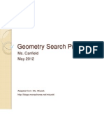 Geometry Search Project: Ms. Canfield May 2012