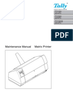 Tally Dot Matrix Printer T2150, T2250, T2150S Parts & Service