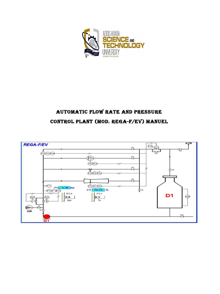 Manuel For Automatic Flow Rate and Pressure Control | PDF | Flow ...