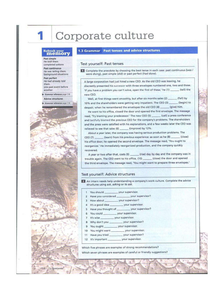 1.3 Grammar - Inter | PDF