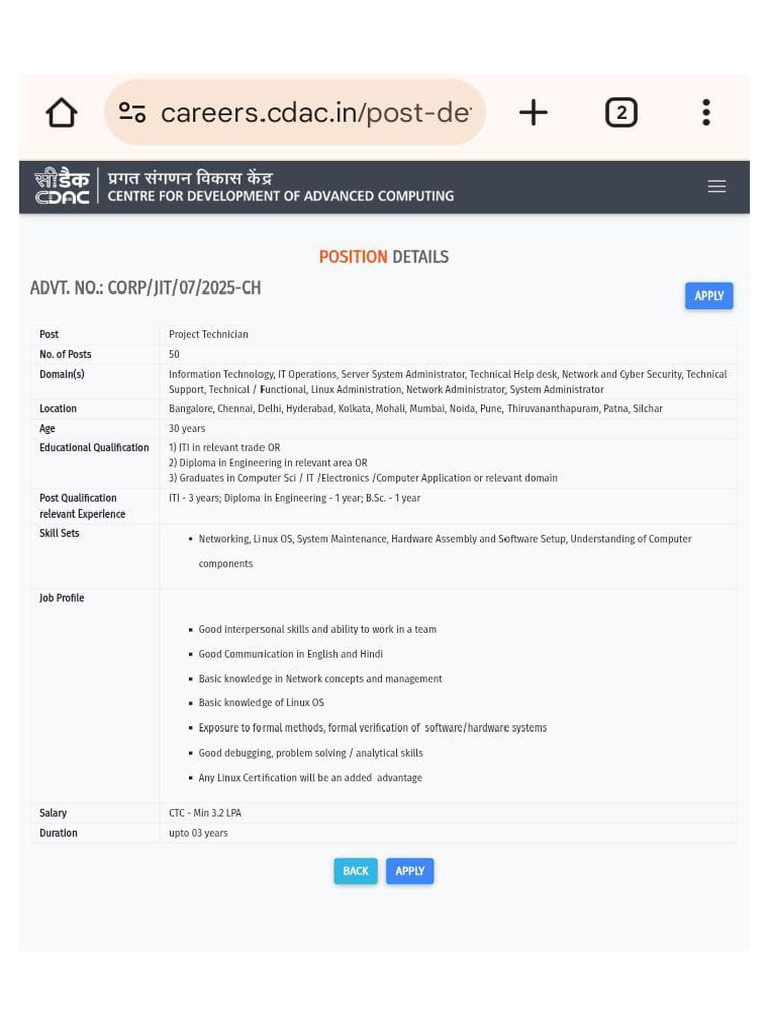 CDAC | PDF