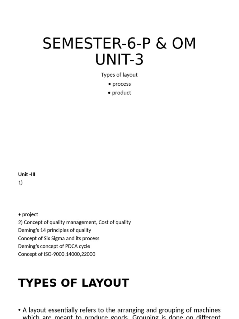 Types of Manufacturing Layouts Explained | PDF | Machines | Secondary ...
