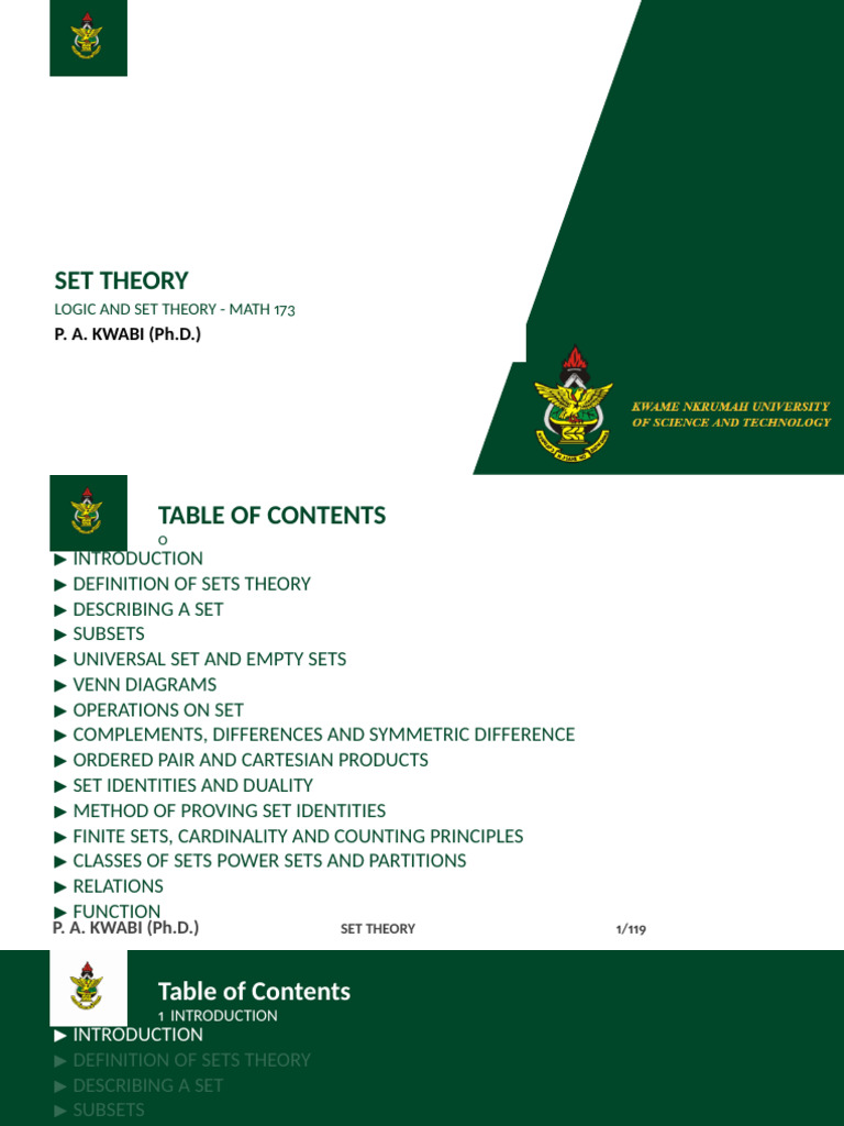 Comprehensive Guide to Set Theory | PDF | Set (Mathematics ...
