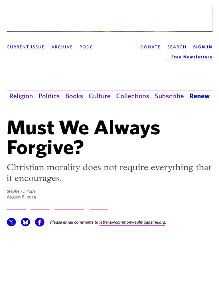 The Ethics of Forgiveness in Christianity | PDF | Forgiveness | Jesus