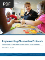 Implementing Observation Protocols