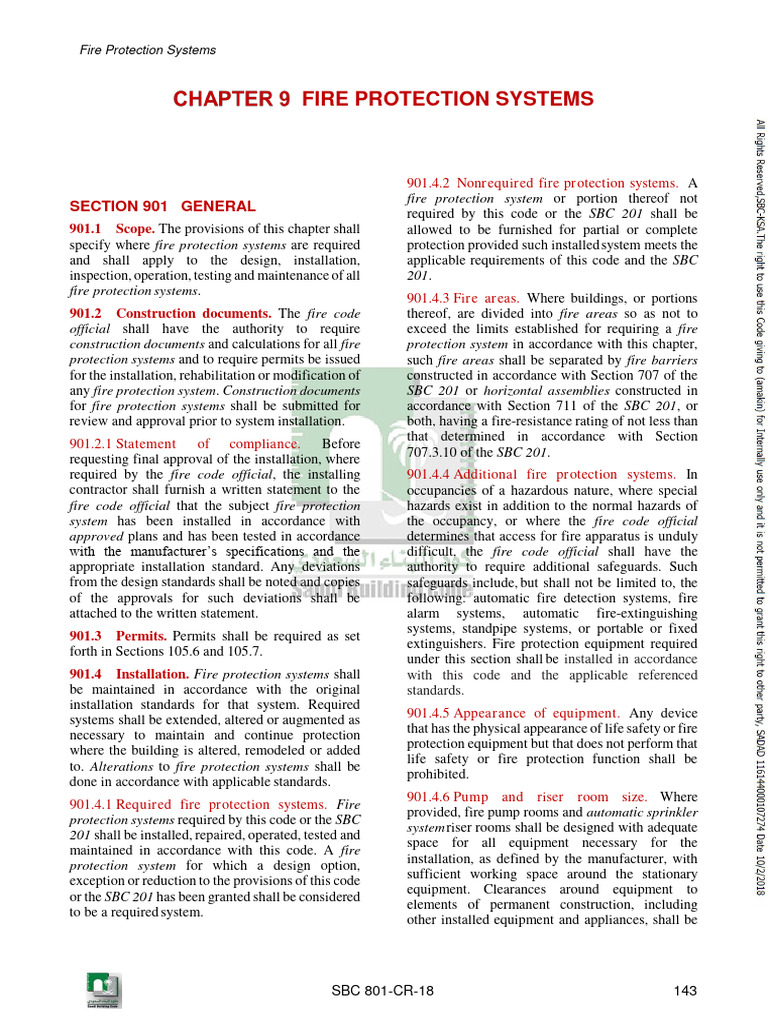 Fire Protection Systems Guidelines | PDF | Fire Sprinkler System | Fire ...
